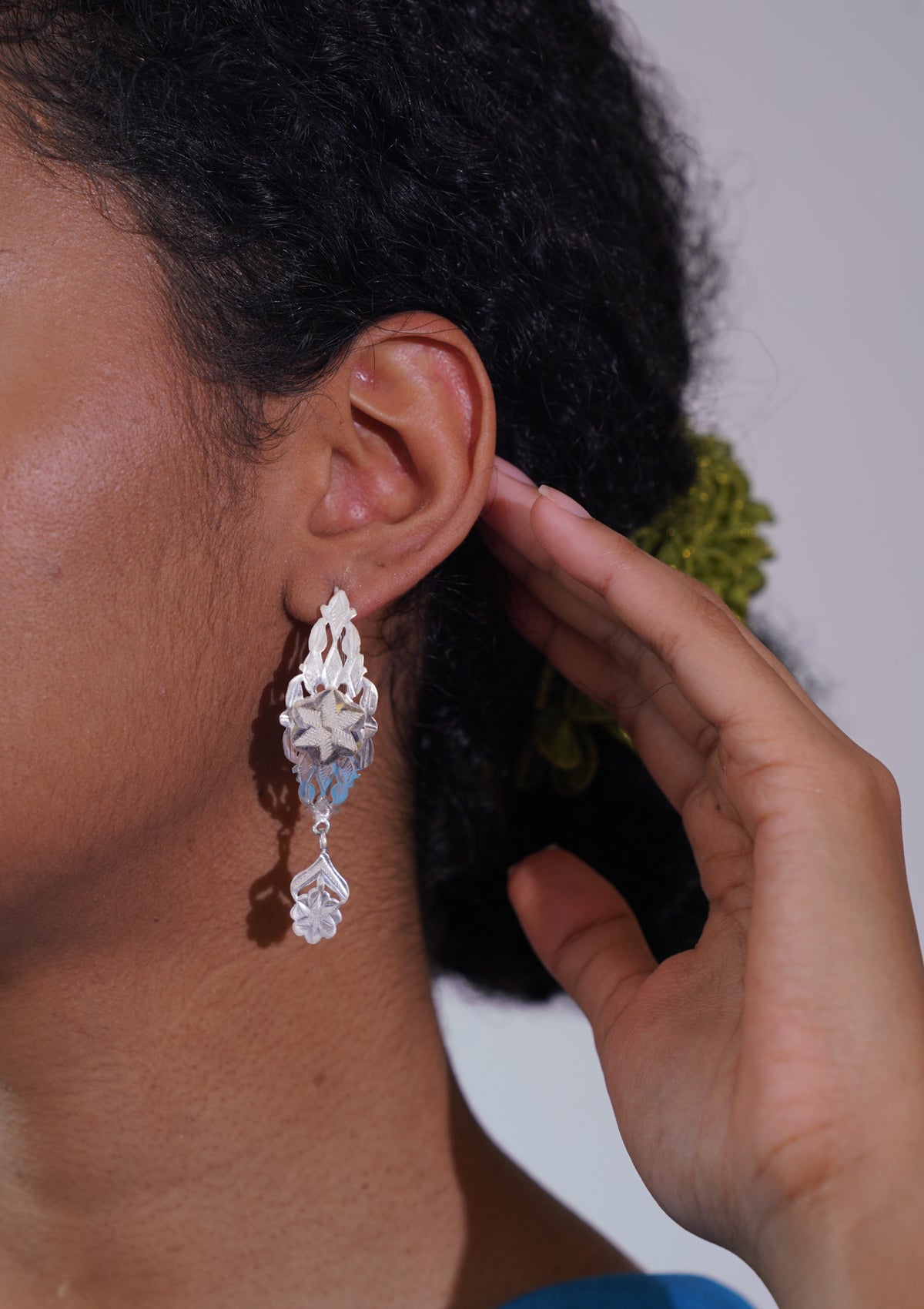 Aarti Silver Earrings