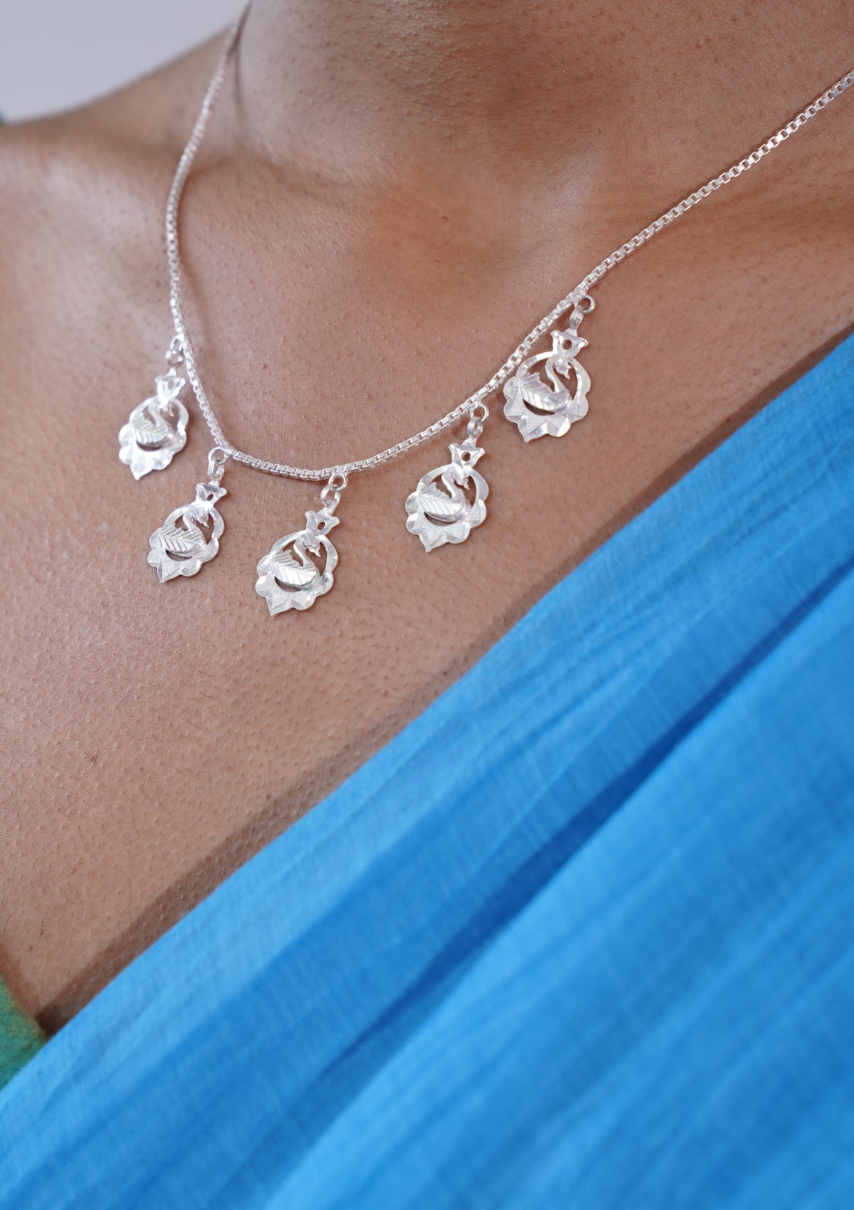 Anandi Silver Necklace