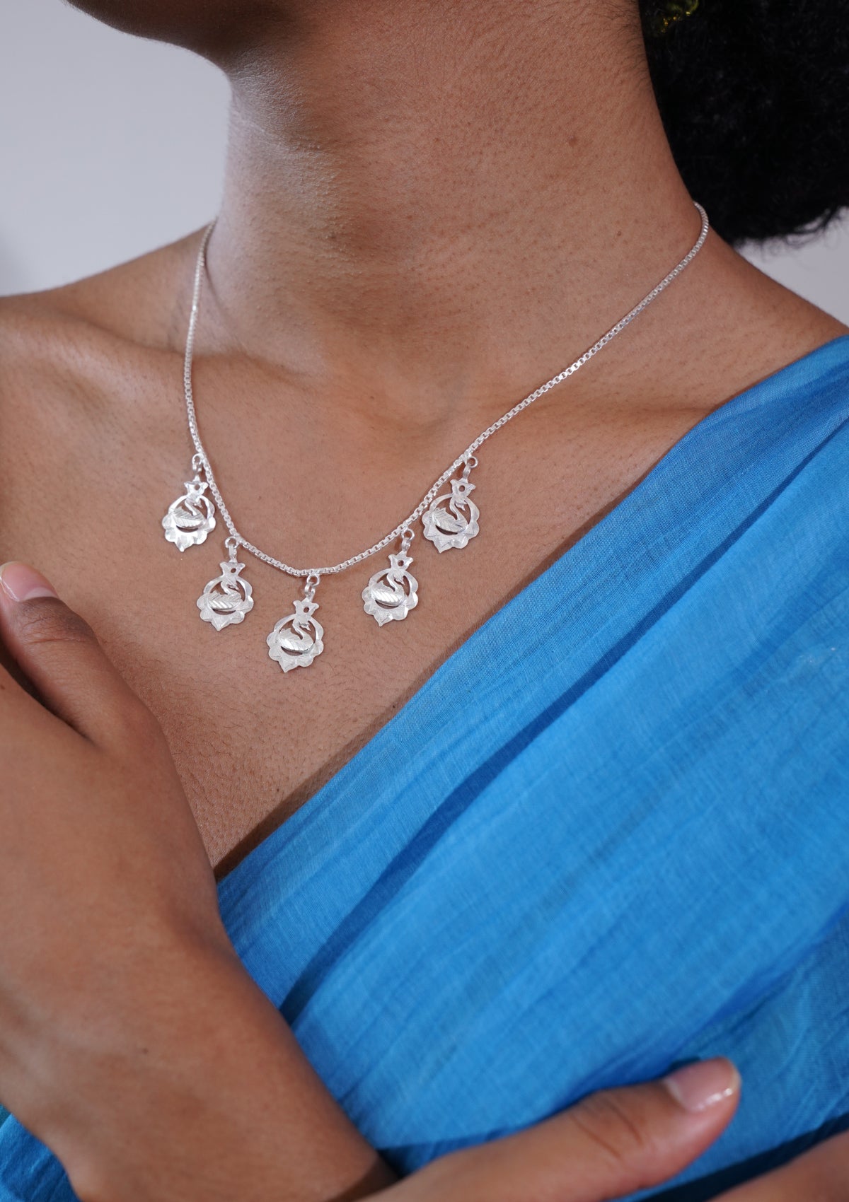 Anandi Silver Necklace