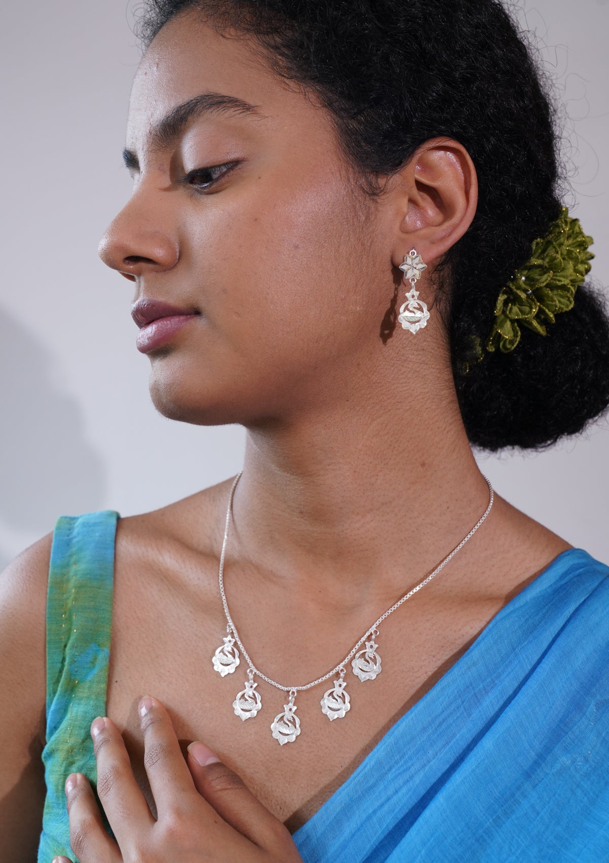 Anandi Silver Necklace