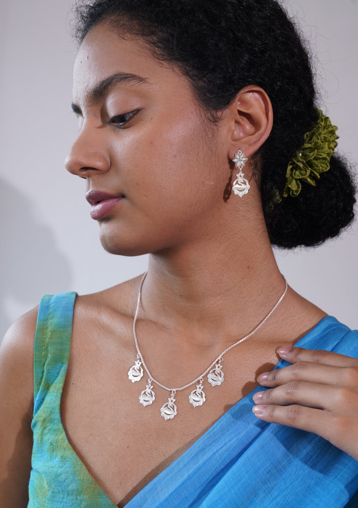 Anandi Silver Necklace