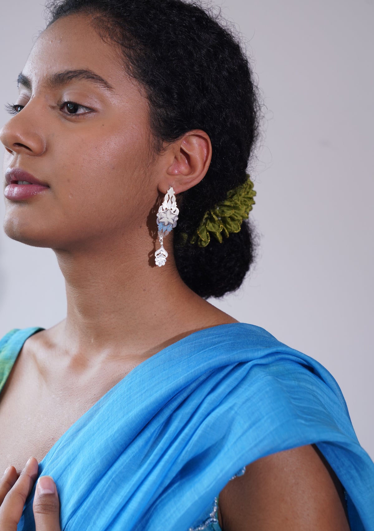 Aarti Silver Earrings