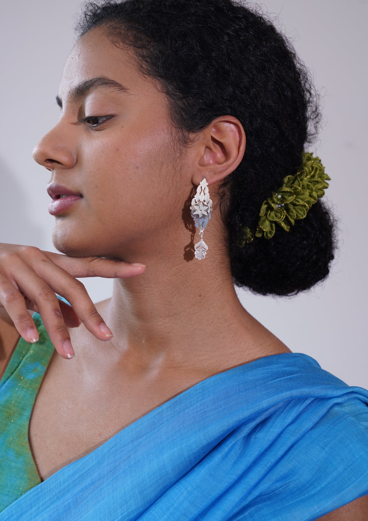 Aarti Silver Earrings