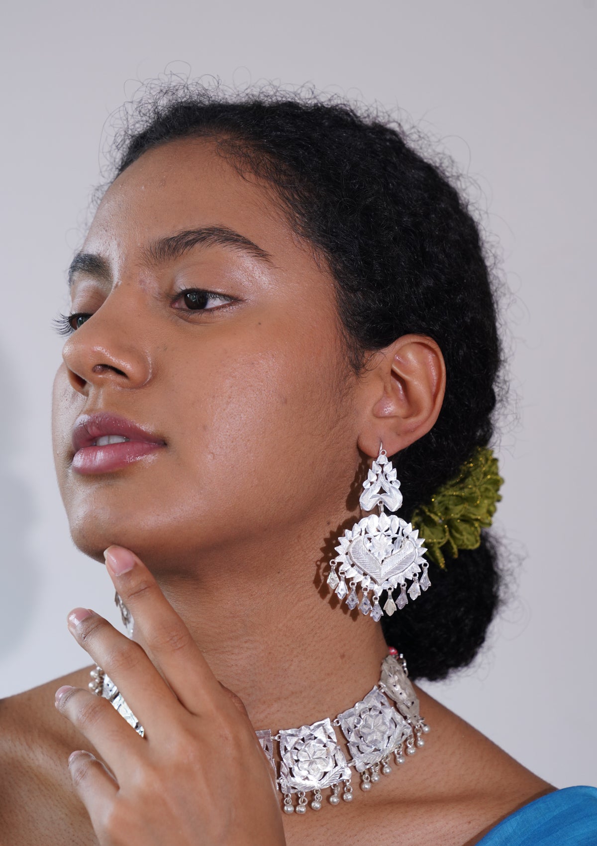 Kalpana Silver Earrings