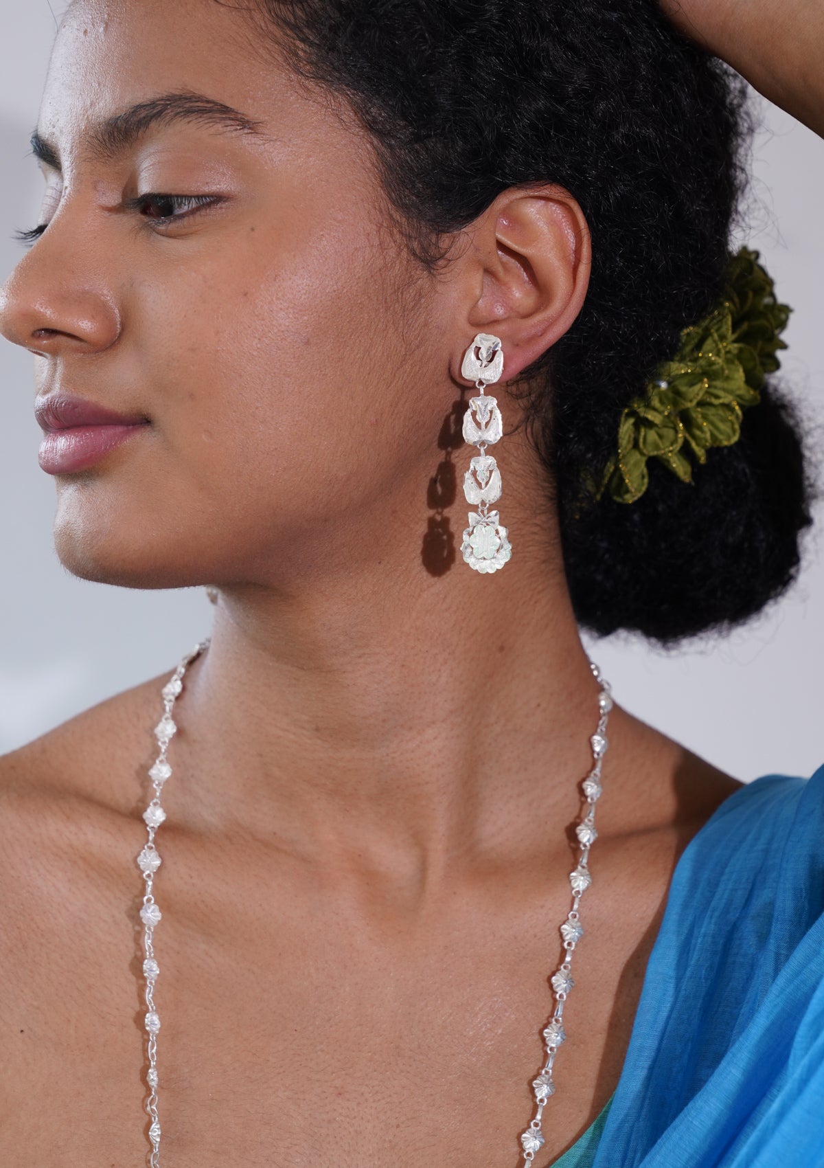 Vedanti Silver Earrings