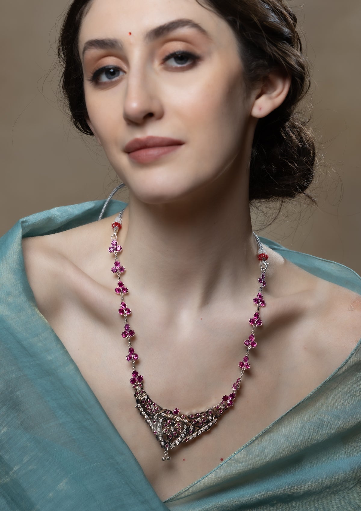 Nabila Handmade Silver Necklace