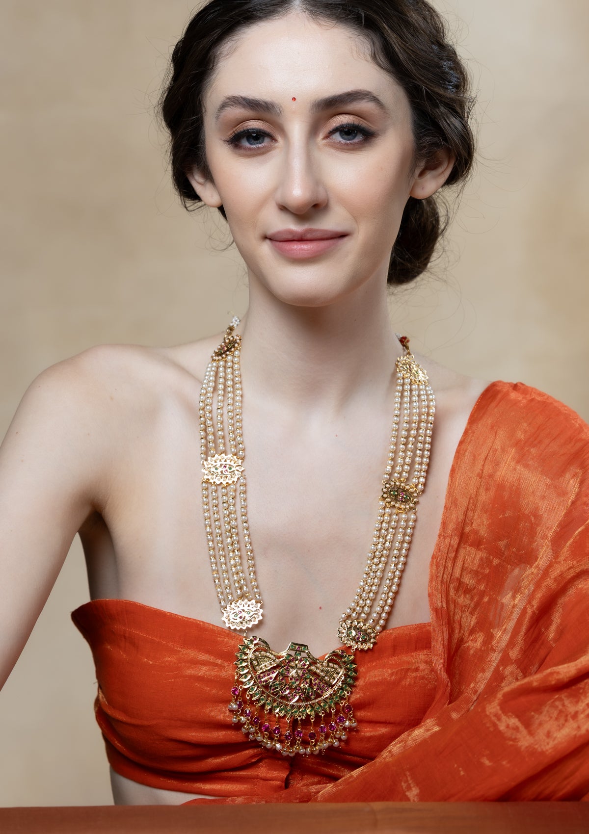 Sabira Gold Tone Silver Necklace
