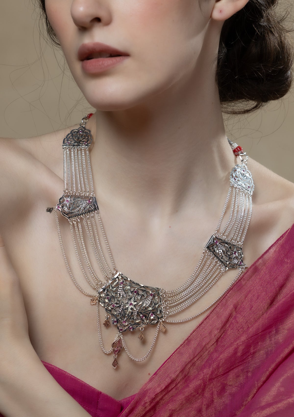 Mahira Handmade Silver Necklace