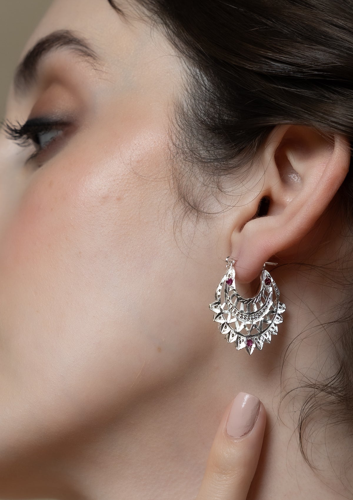 Noorichand Handmade Silver Earrings