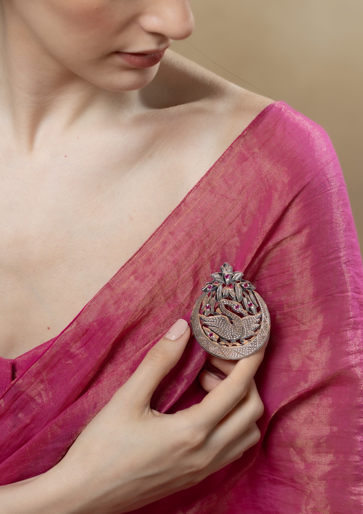 Anika Handmade Silver Brooch