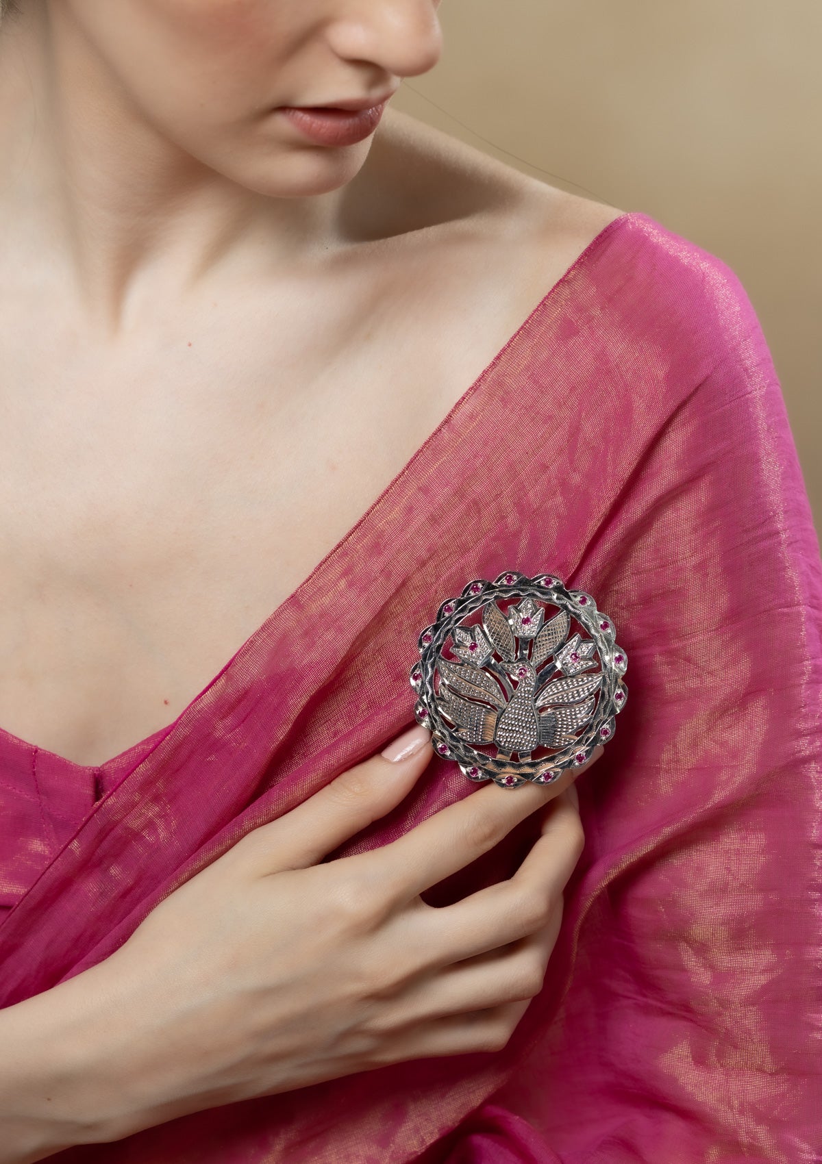Hiba Handmade Silver Brooch