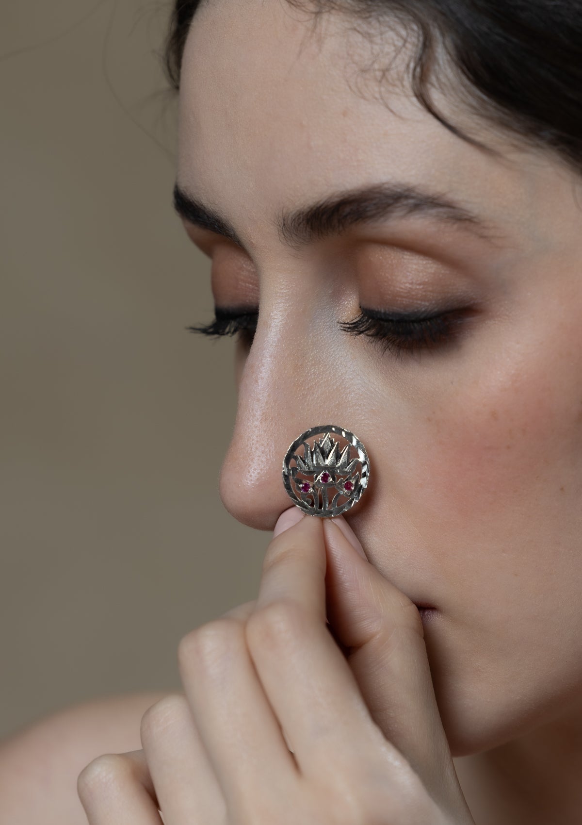 Amara Handmade Silver Nosepin