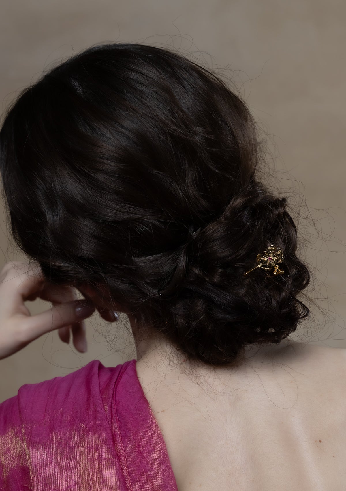 Ragini Gold Tone Silver Hairpin