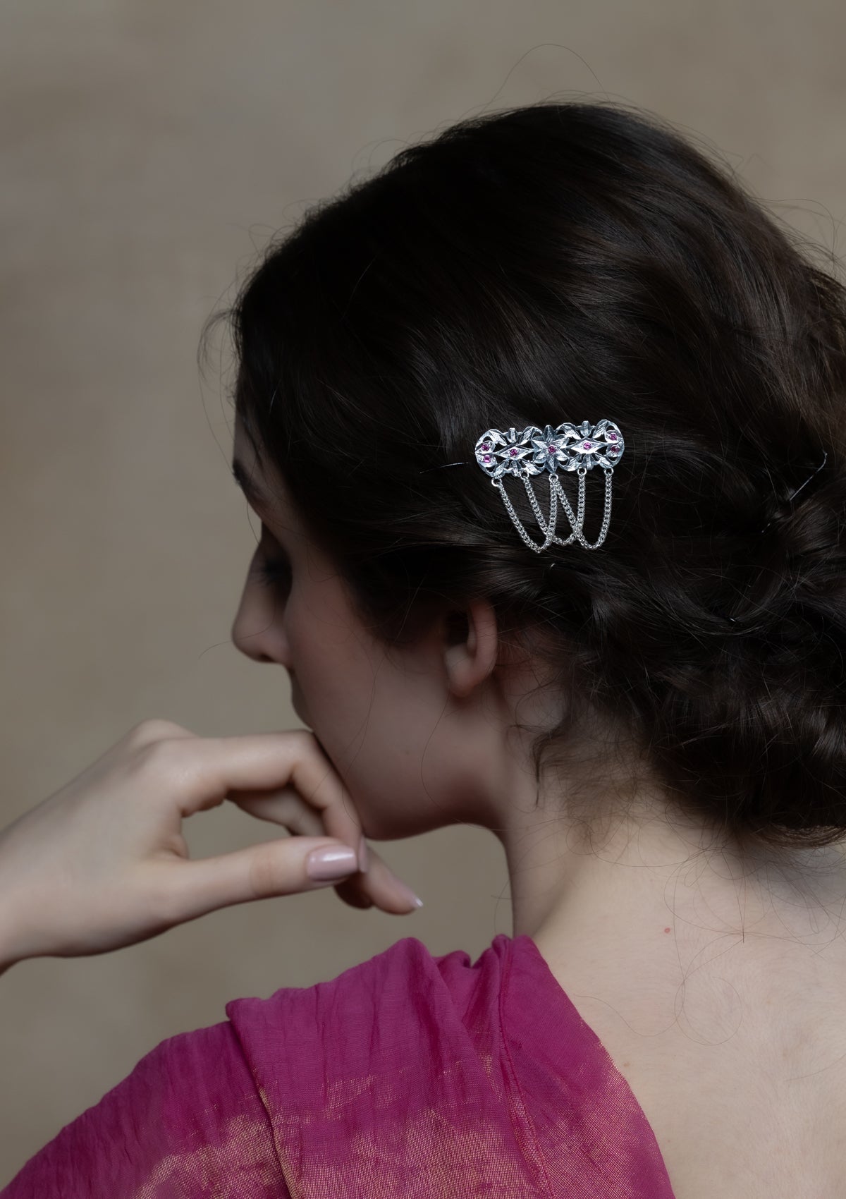 Najma Handmade Silver Hairpin
