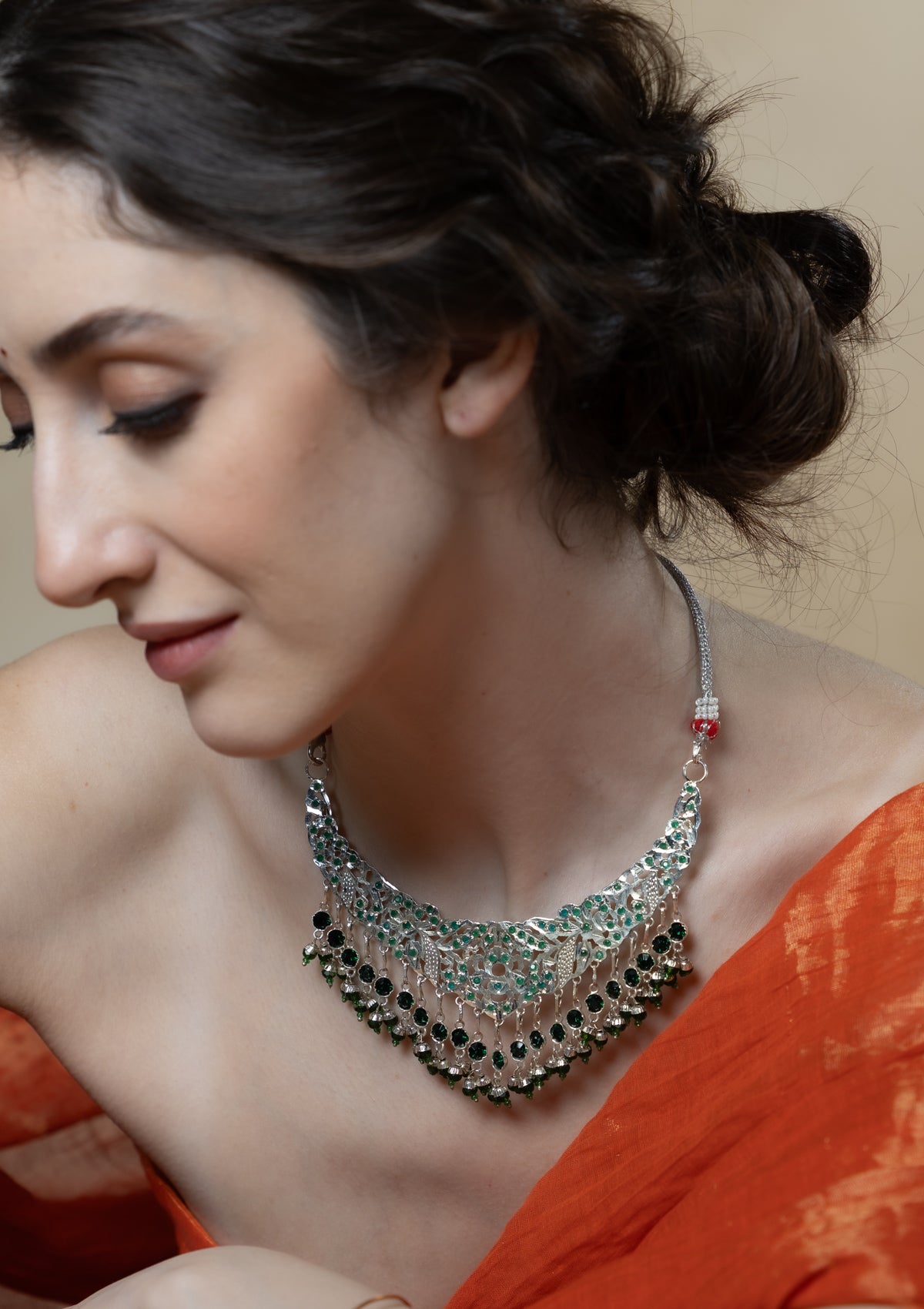 Yashomati Handmade Silver Necklace