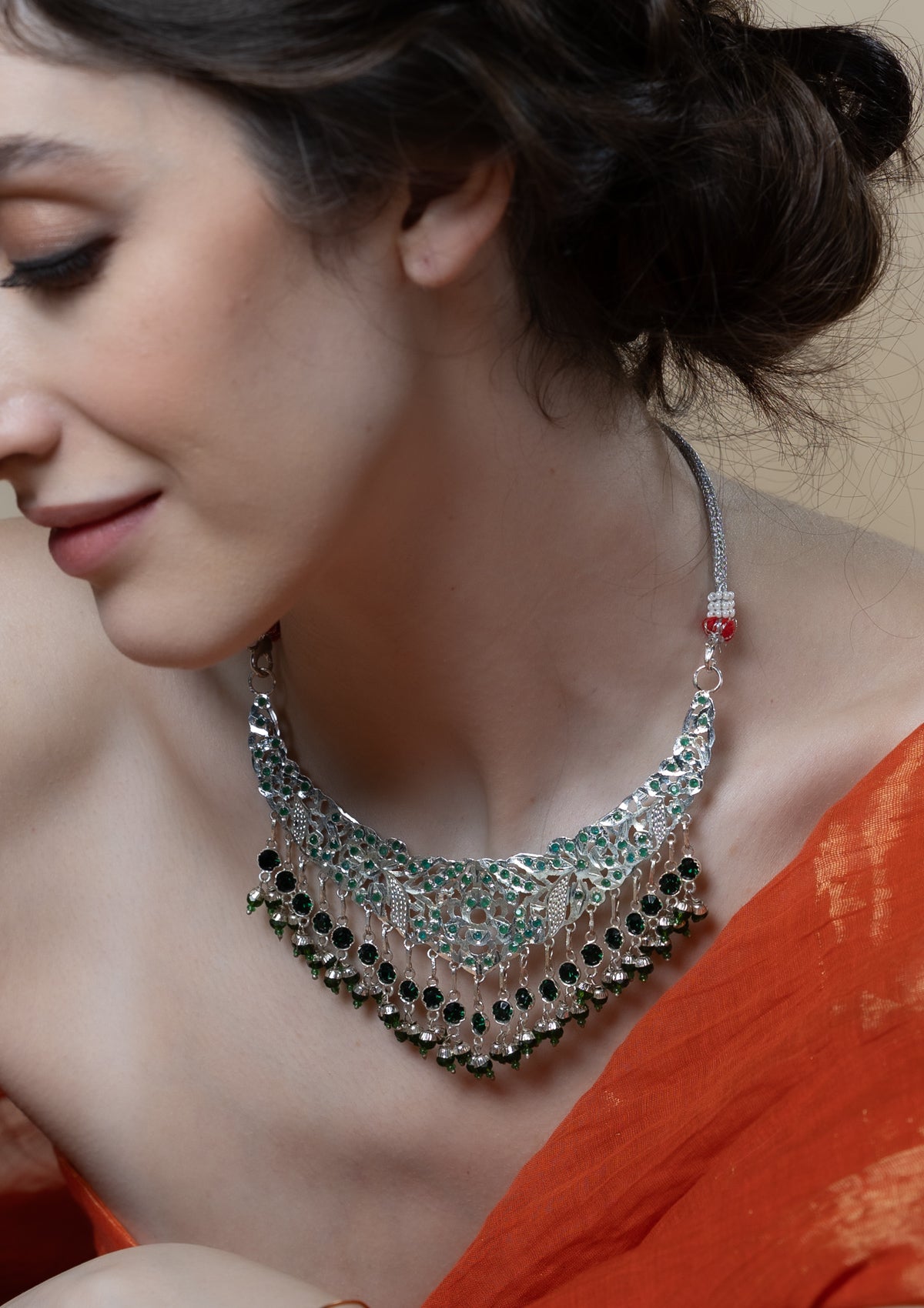 Yashomati Handmade Silver Necklace