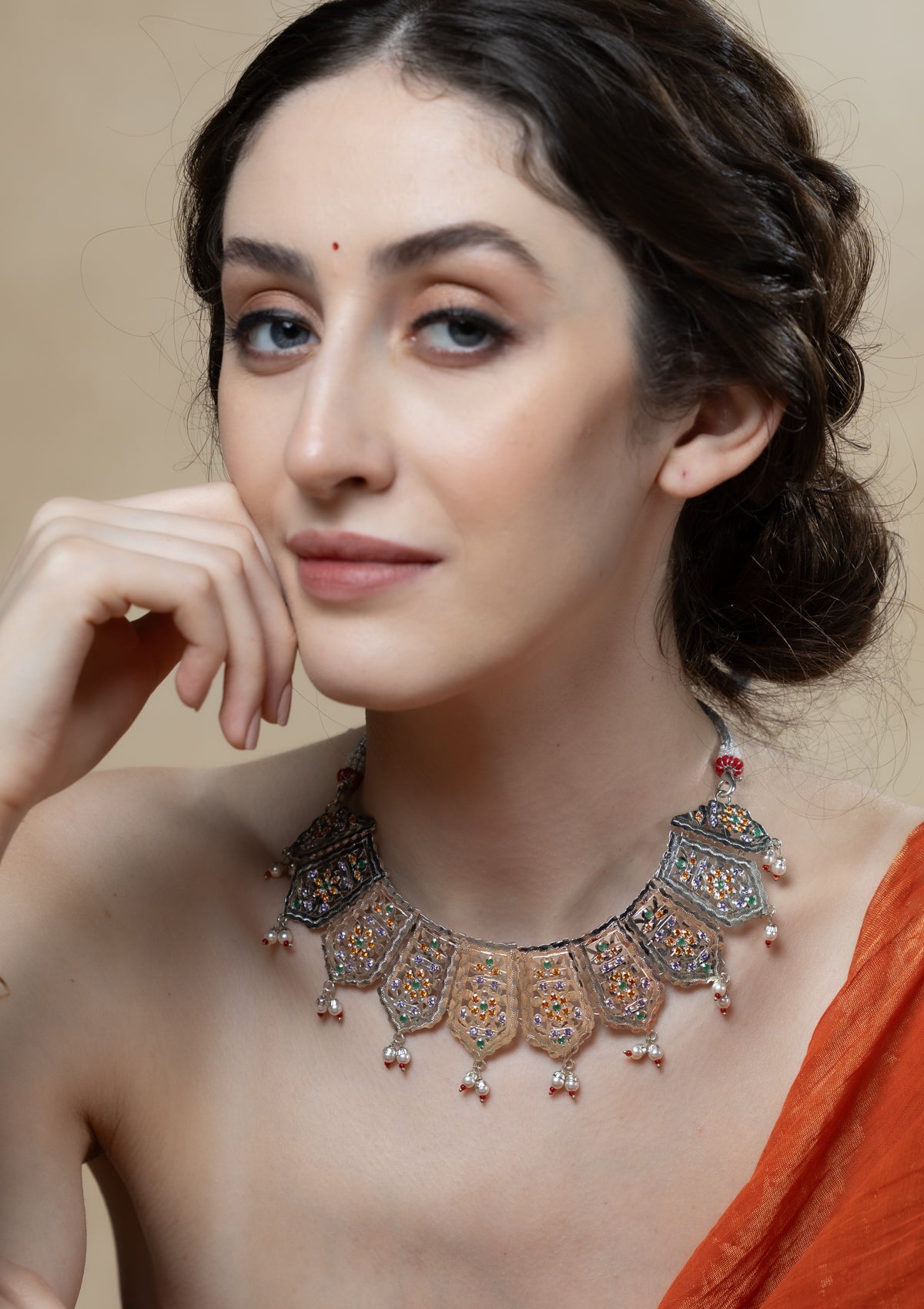 Mayuri Handmade Silver Necklace