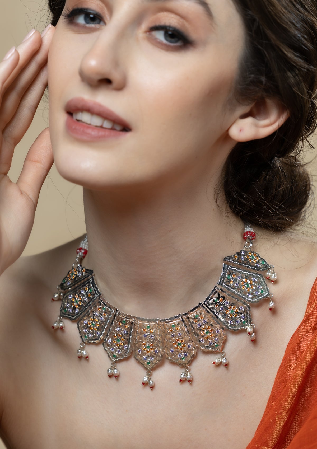 Mayuri Handmade Silver Necklace