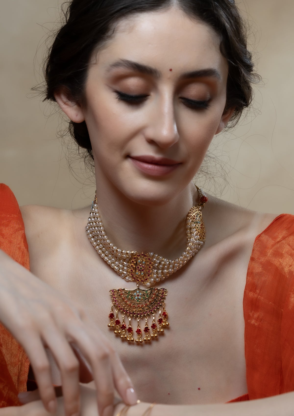 Ruba Gold Tone Silver Necklace