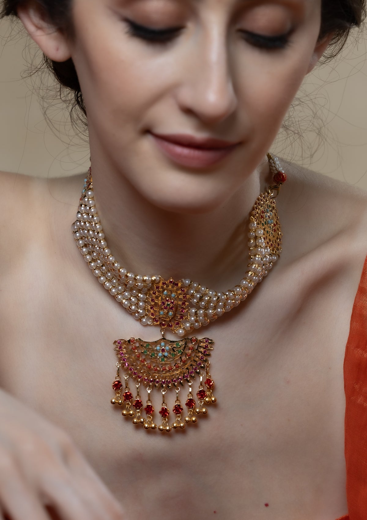 Ruba Gold Tone Silver Necklace