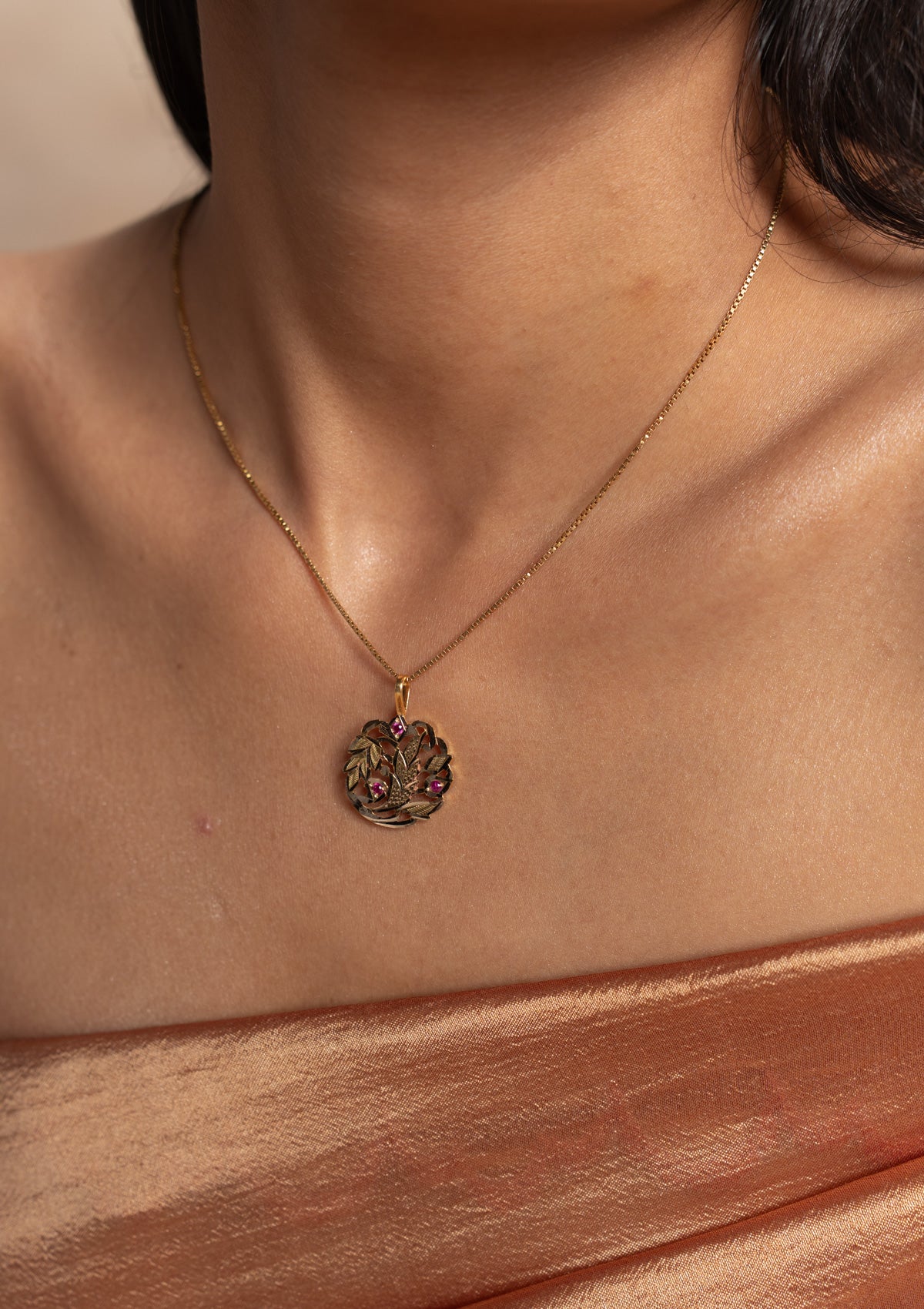 Santoshi Gold Pendant