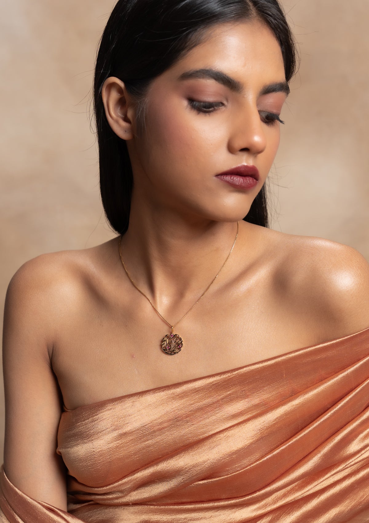Santoshi Gold Pendant