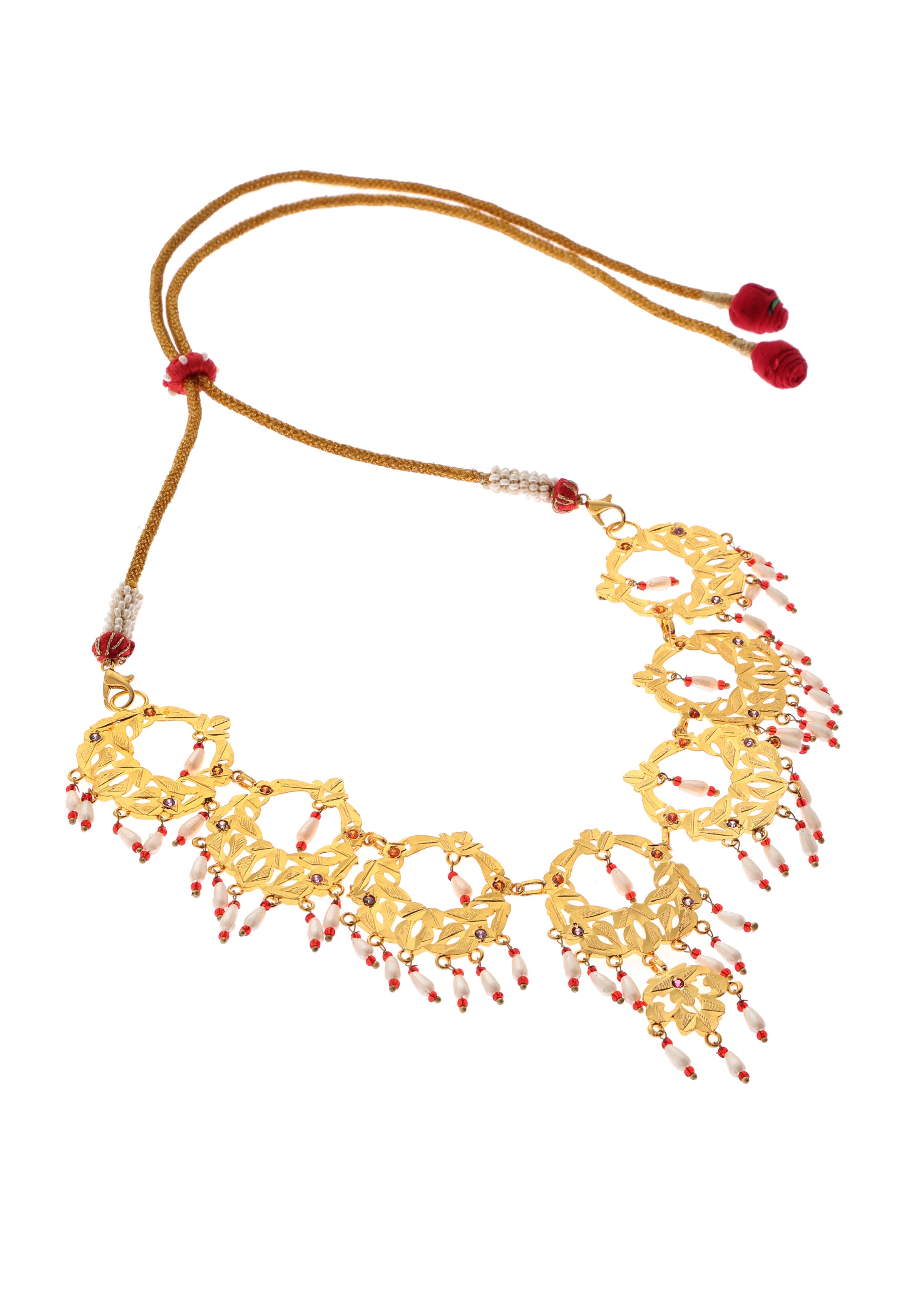 Fadila Gold Tone Silver Necklace