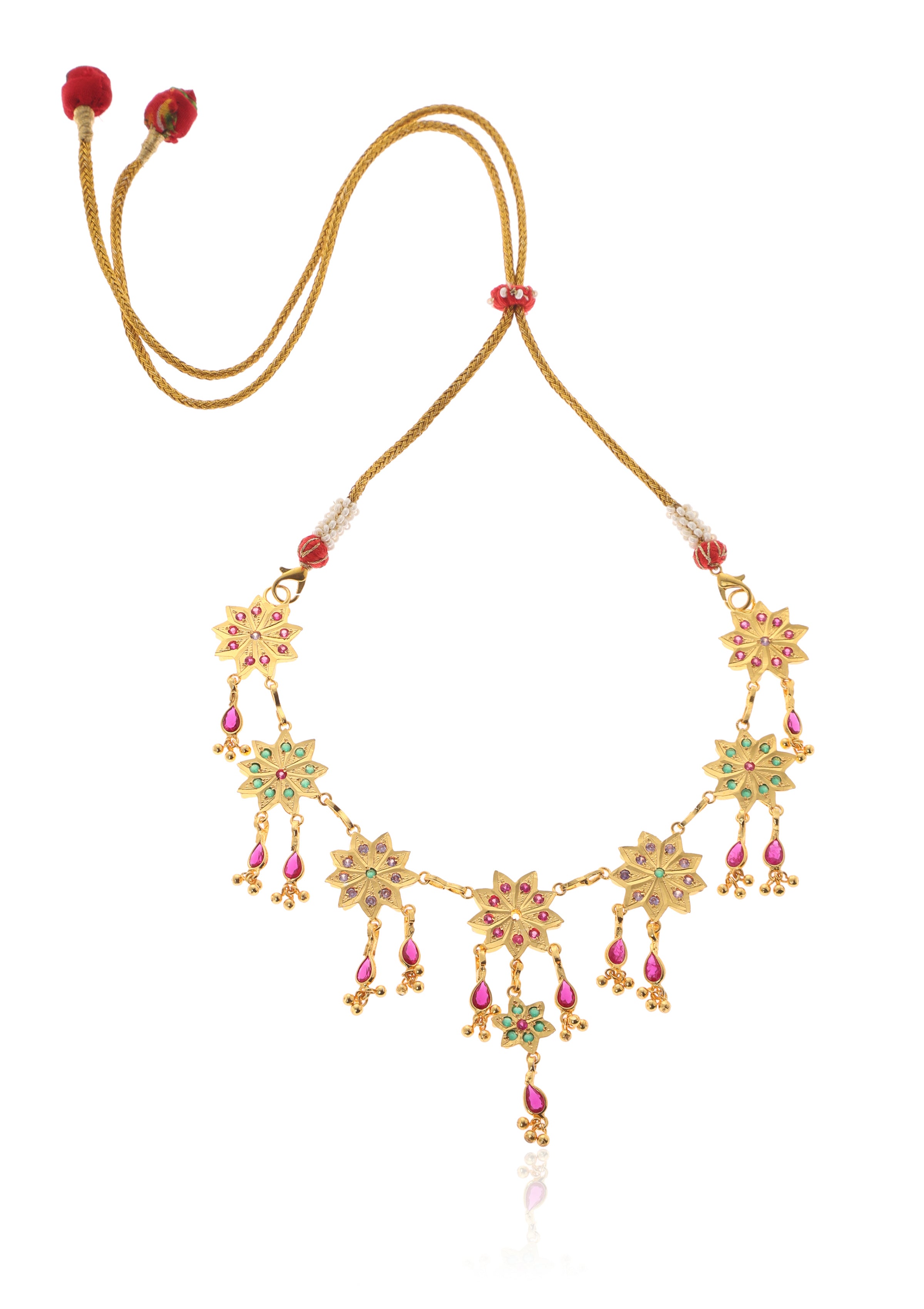 Anar Gold Tone Silver Necklace