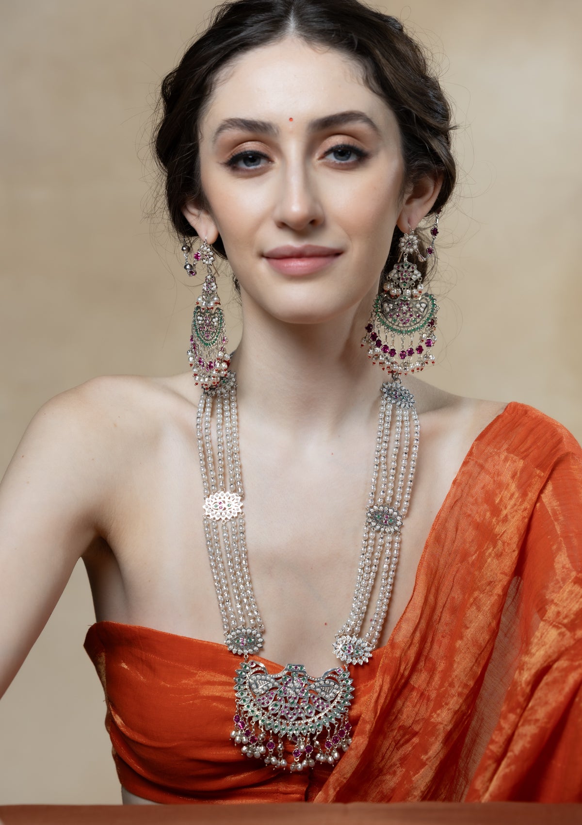 Sabira Handmade   Silver Necklace & Earrings Set
