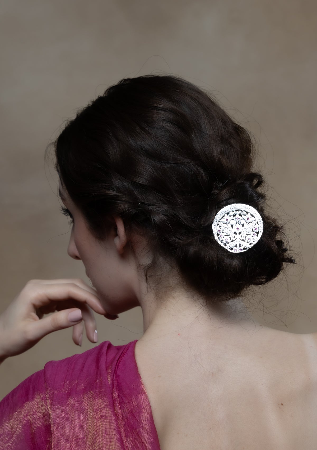 Ziva Handmade Silver Hairpin