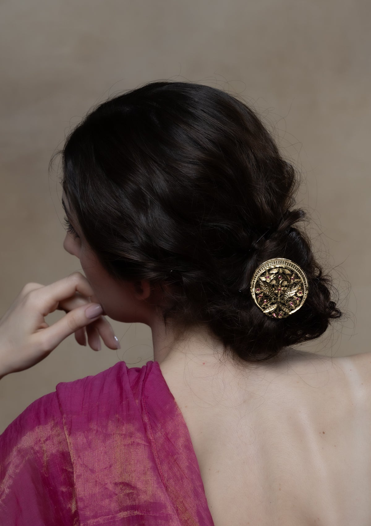 Ziva Gold Tone Silver Hairpin