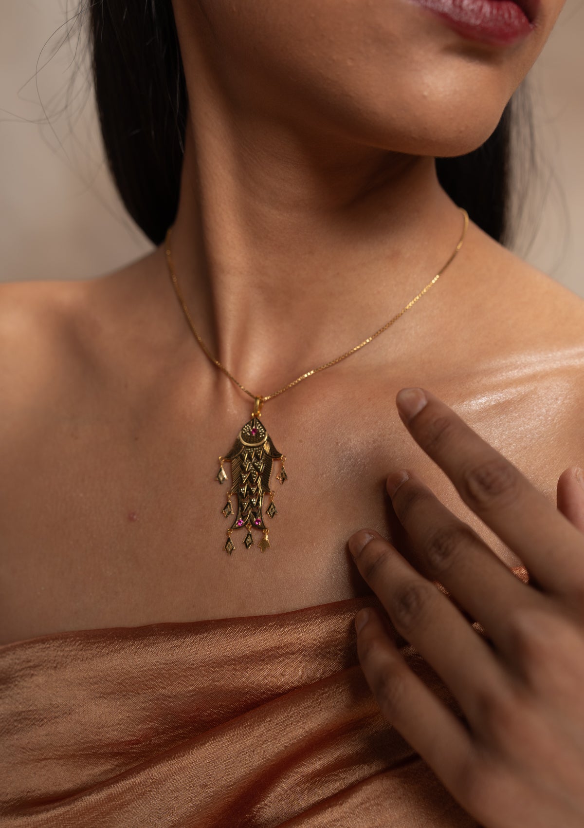 Matsya Gold Pendant