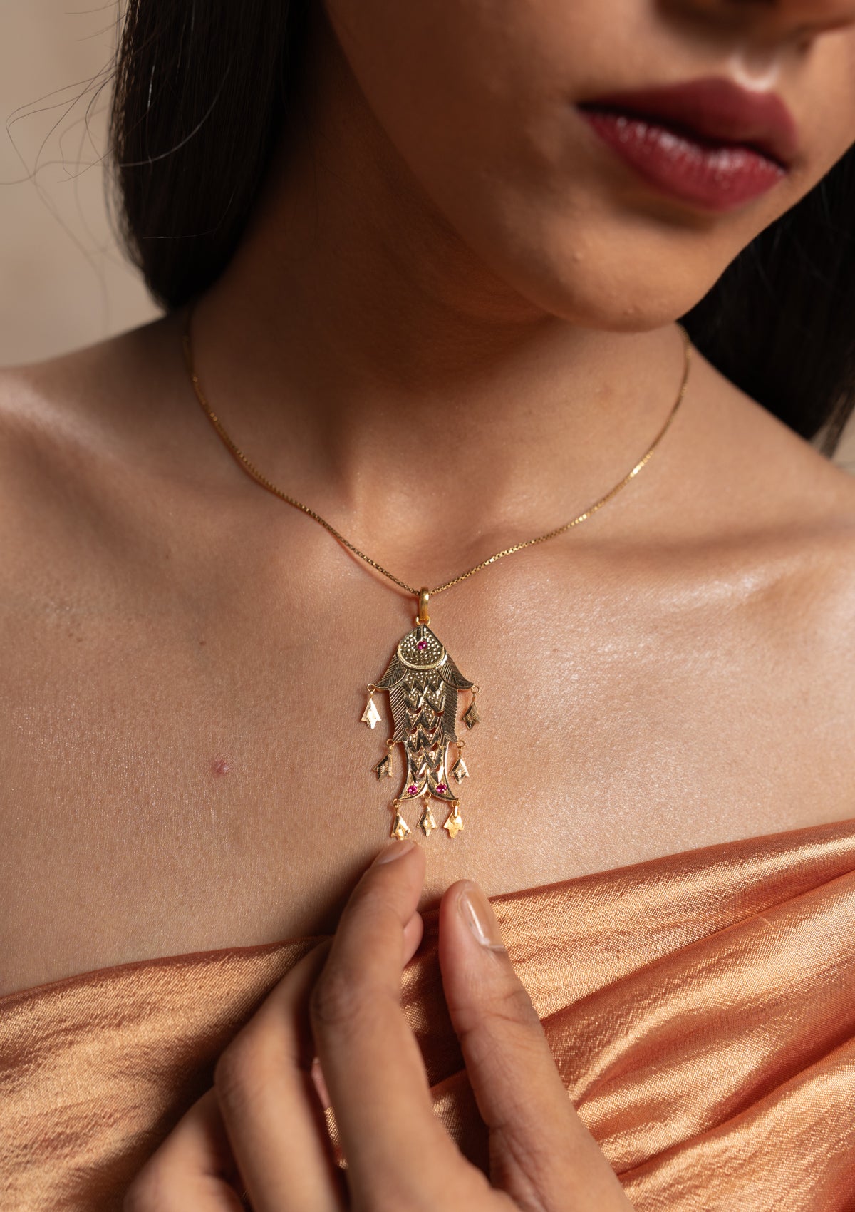 Matsya Gold Pendant