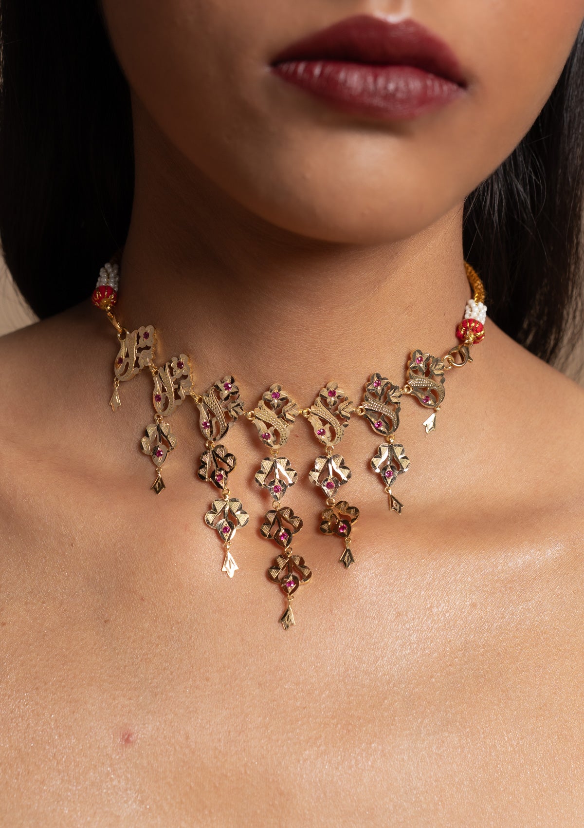 Manjari Gold Necklace
