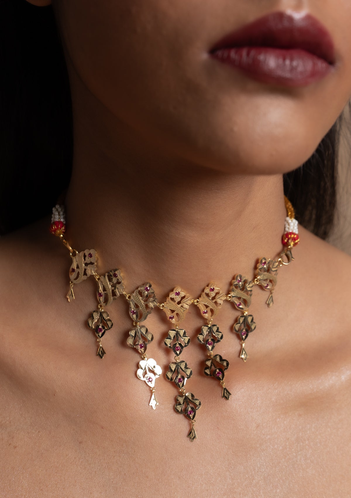 Manjari Gold Necklace