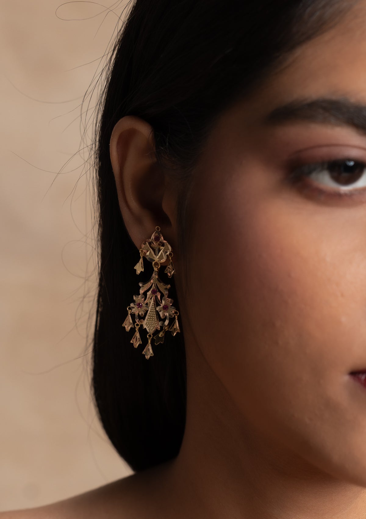 Sumati Gold Earrings