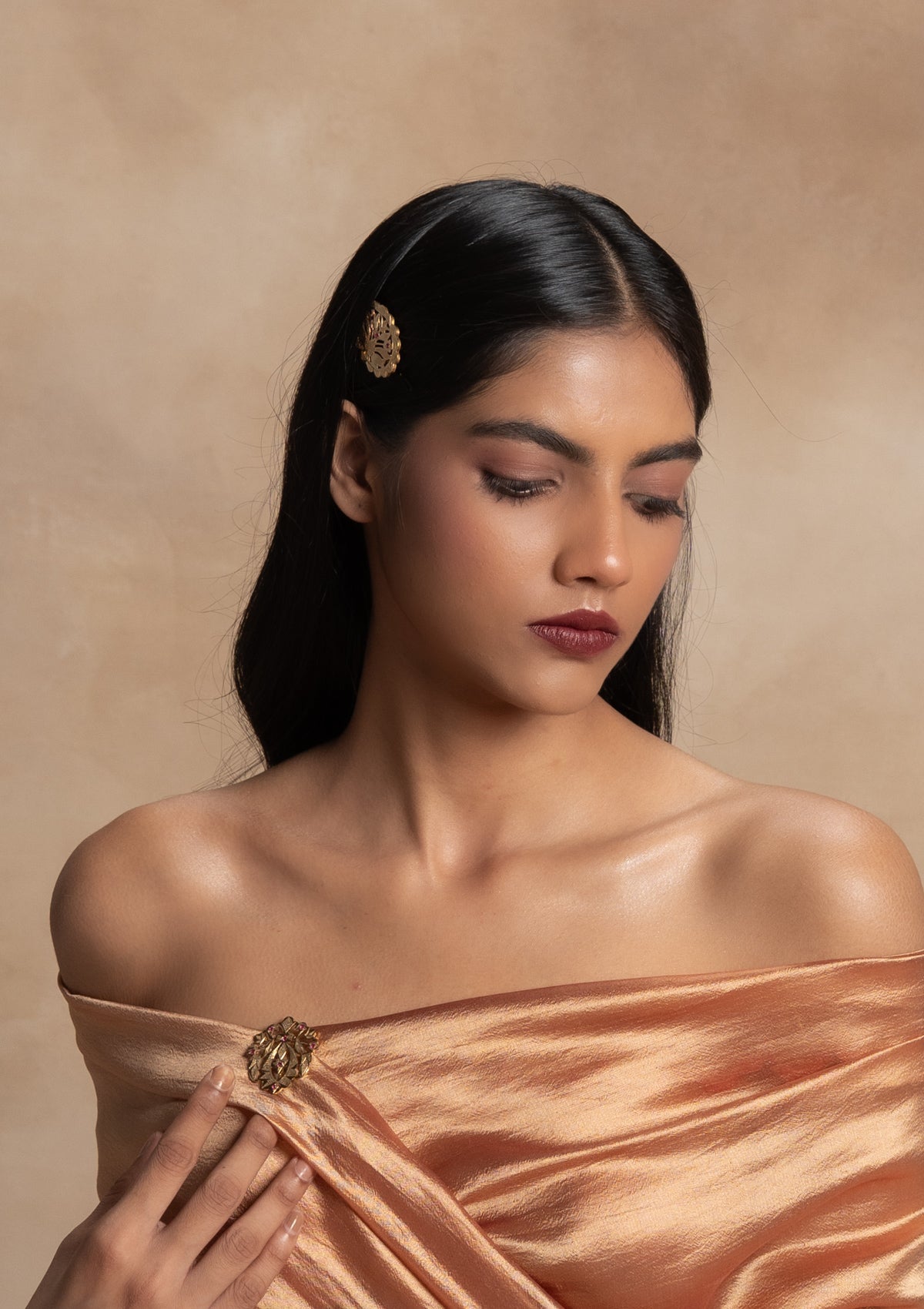 Nadima Gold Brooch
