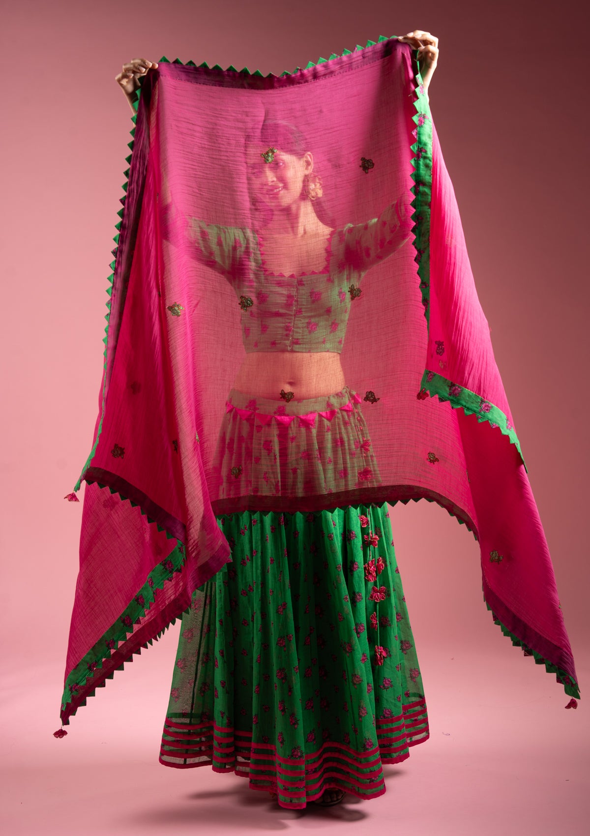 Jhula Pink Dupatta