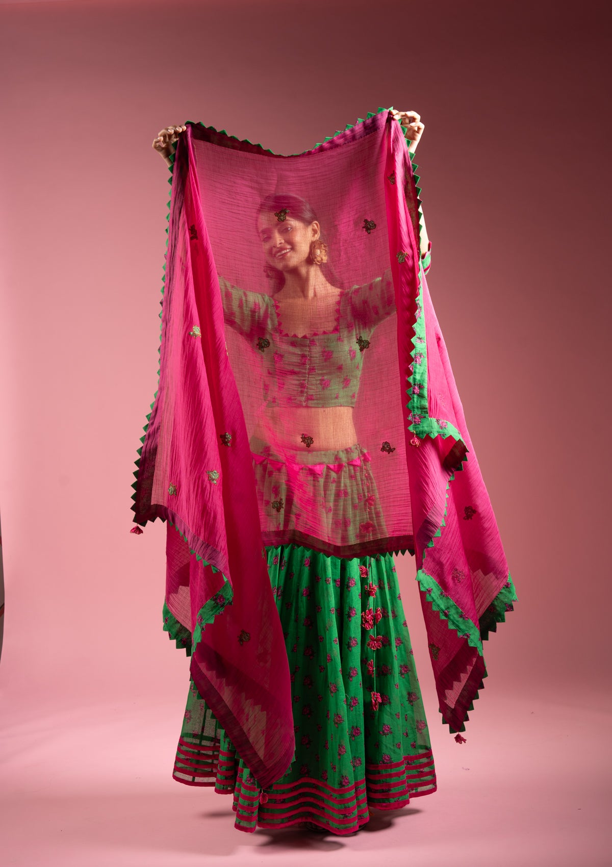 Jhula Pink Dupatta