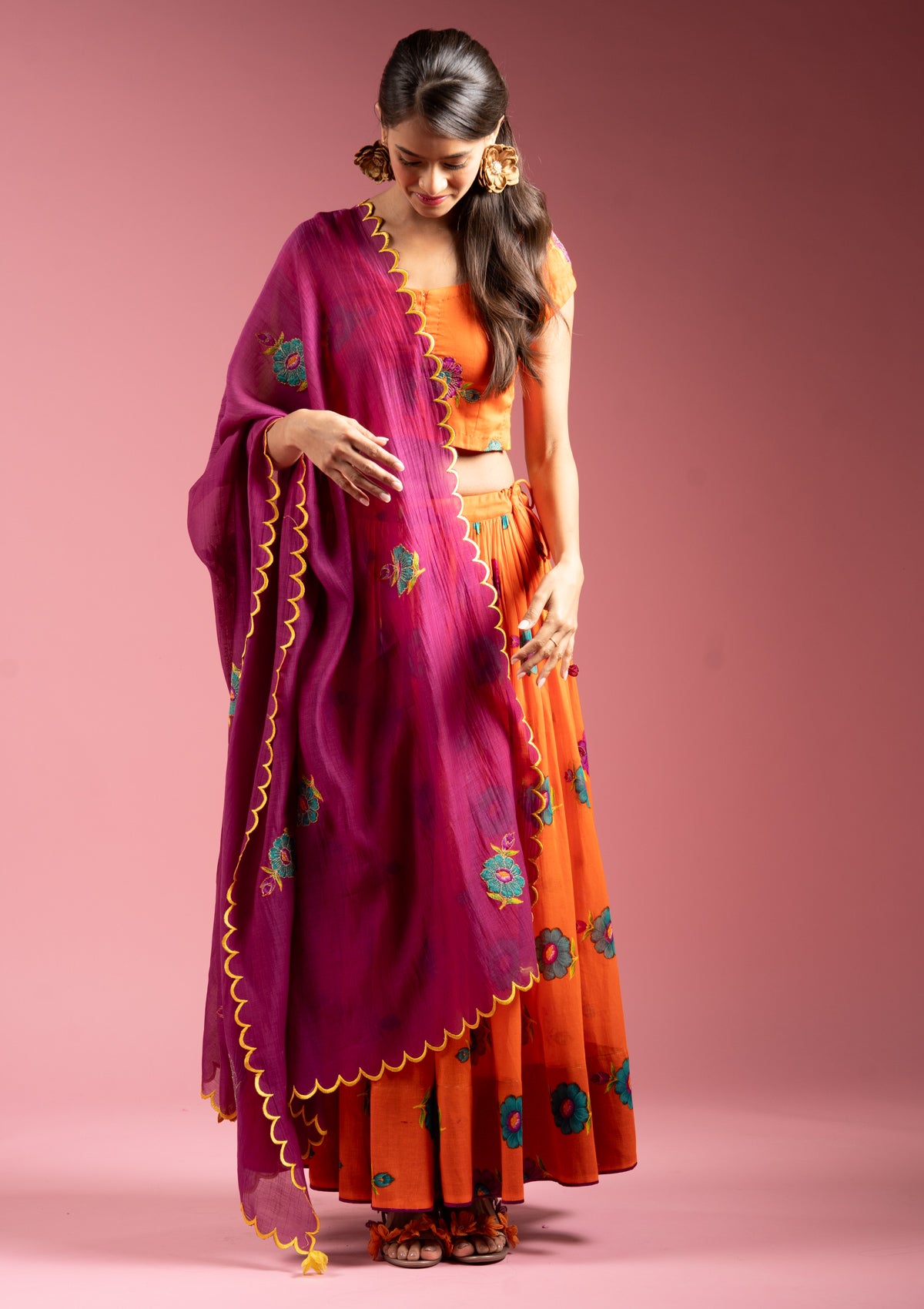 Jalebi Skirt, Blouse & Dupatta Set