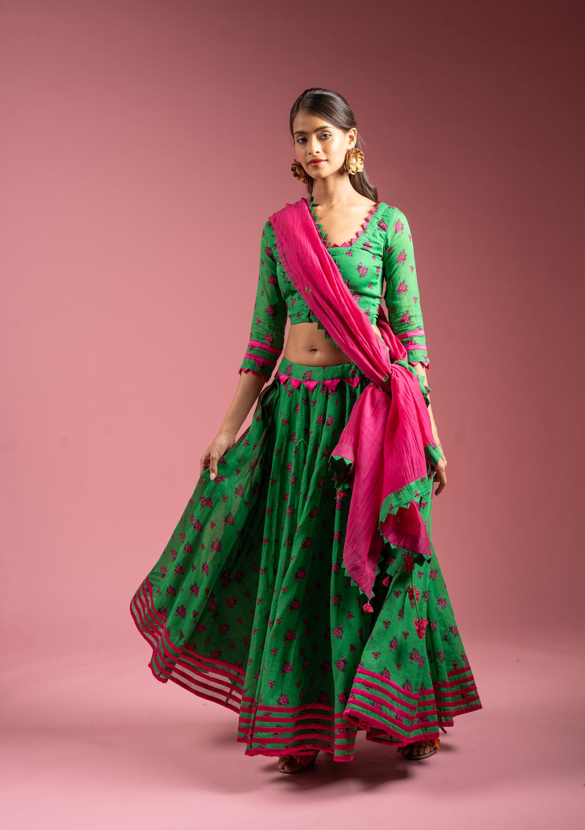 Jhula Skirt & Blouse Set