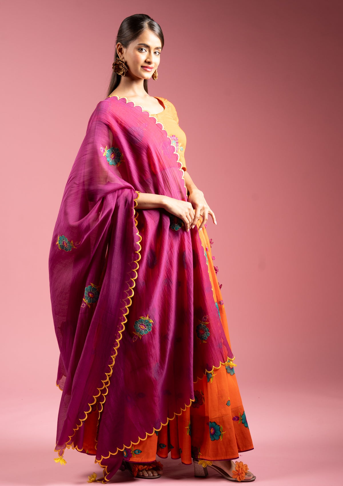 Jalebi Purple Dupatta