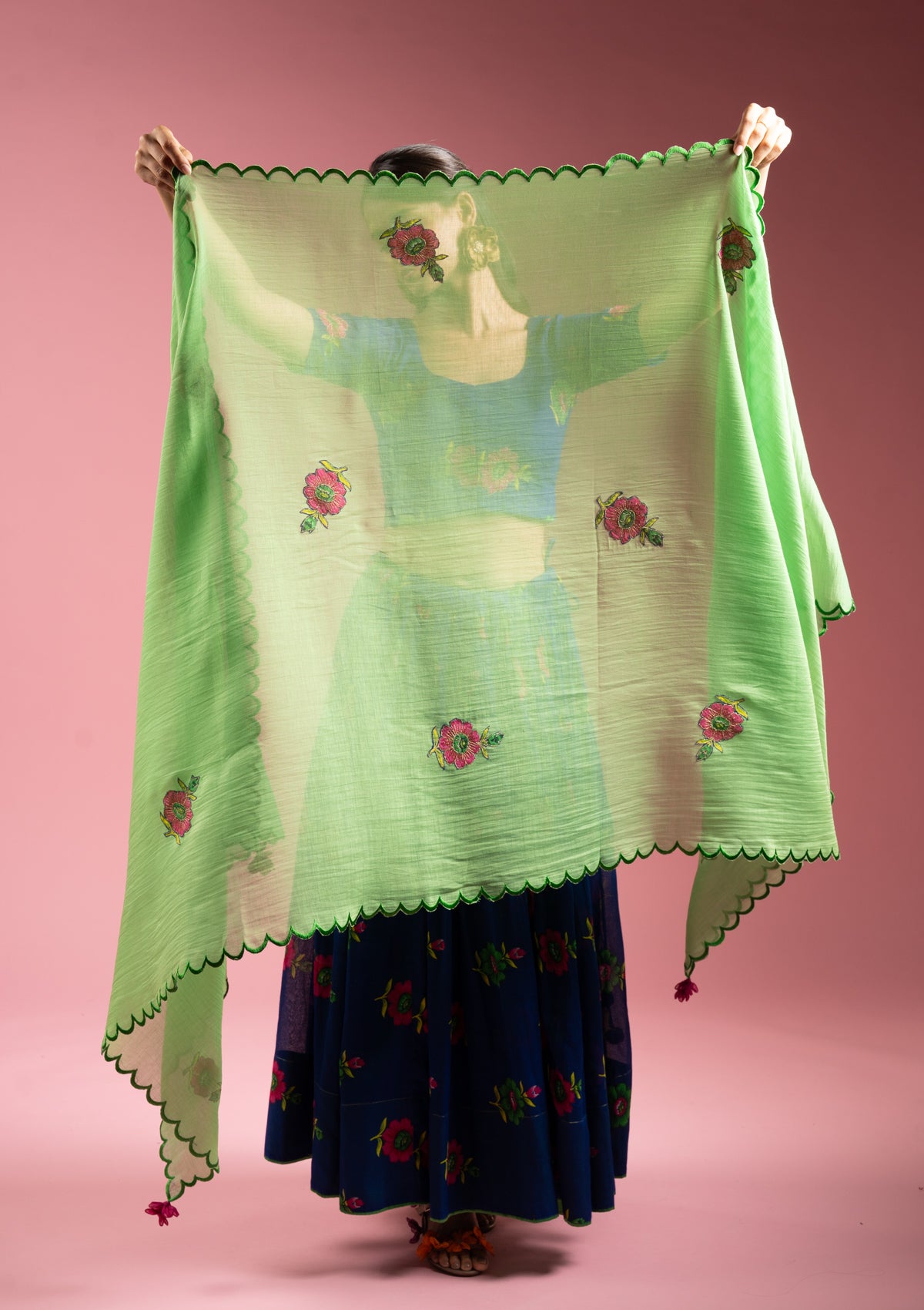 Gaana Green Dupatta