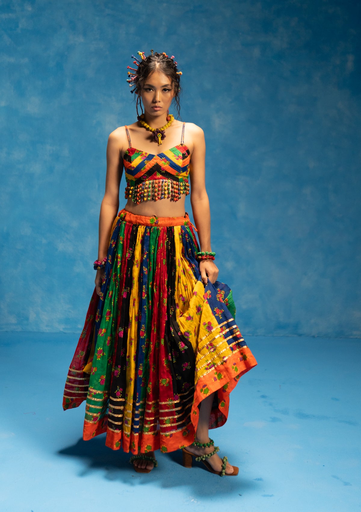 Kammo Skirt & Bustier Set