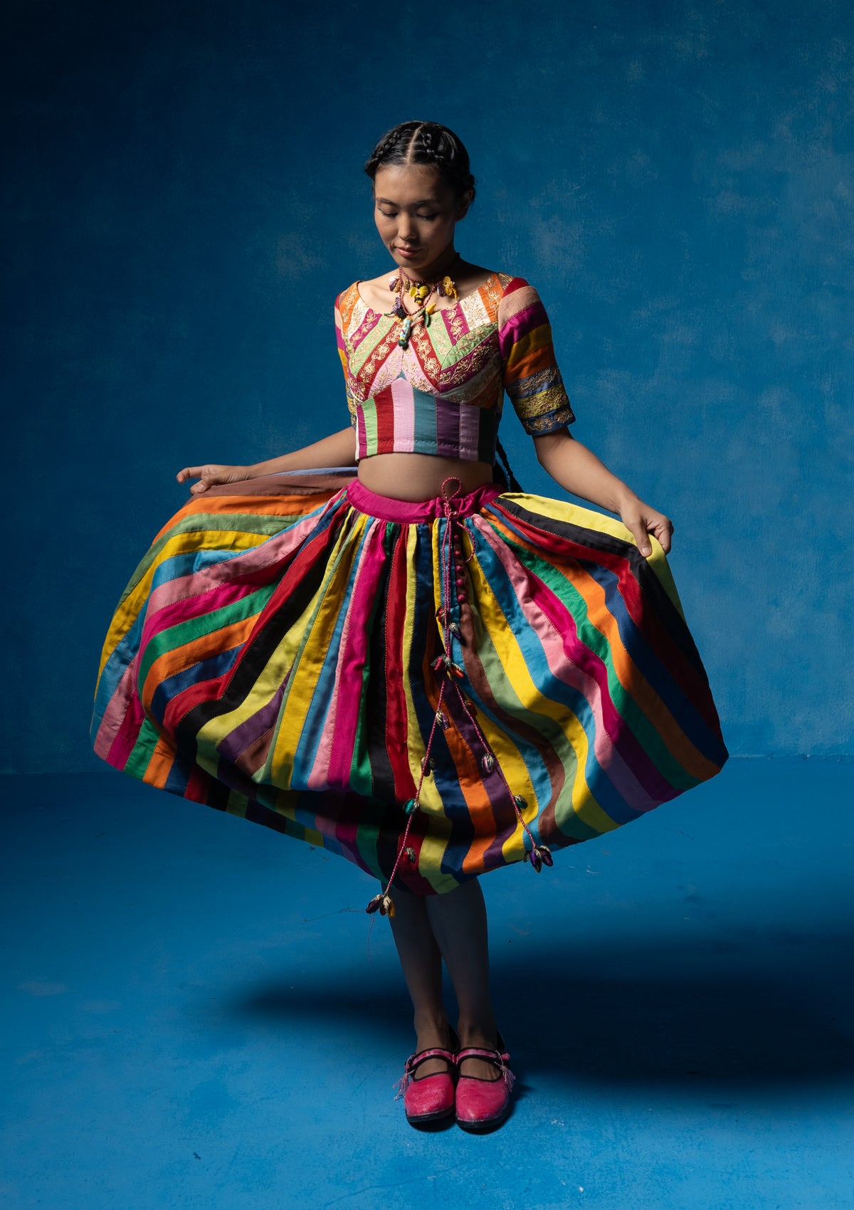 Lota Striped Skirt