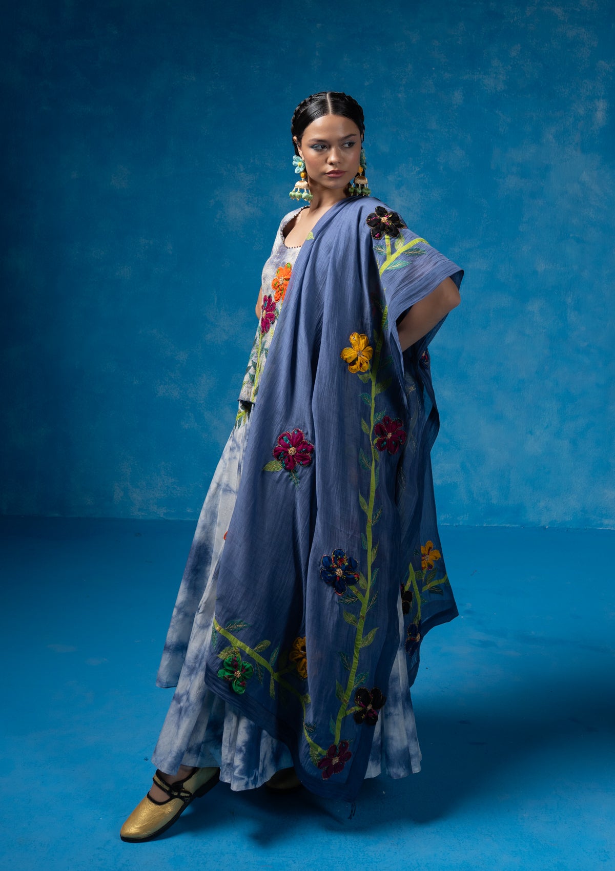 Vedi Blouse,Skirt & Dupatta Set