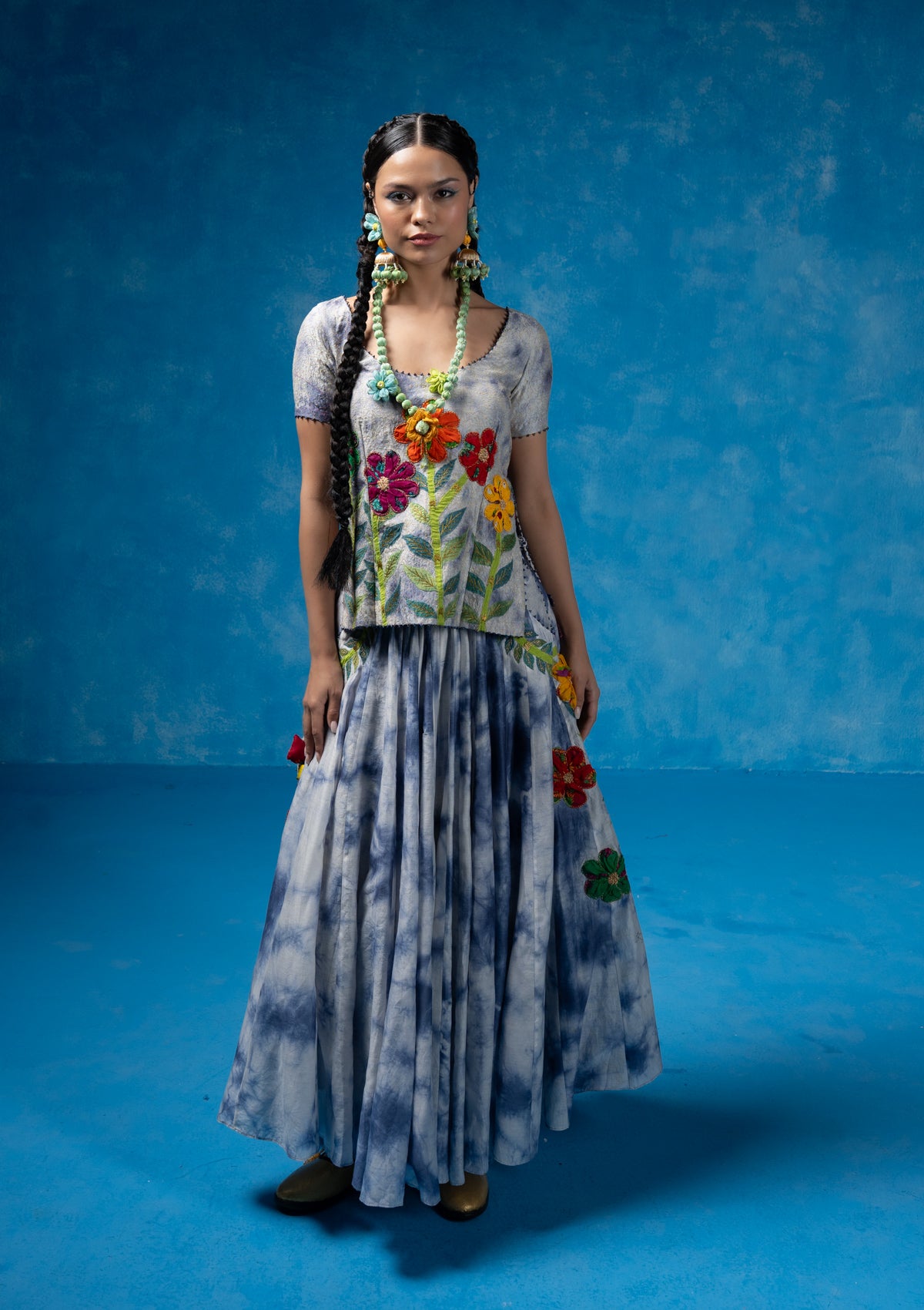Vedi Blouse & Skirt Set