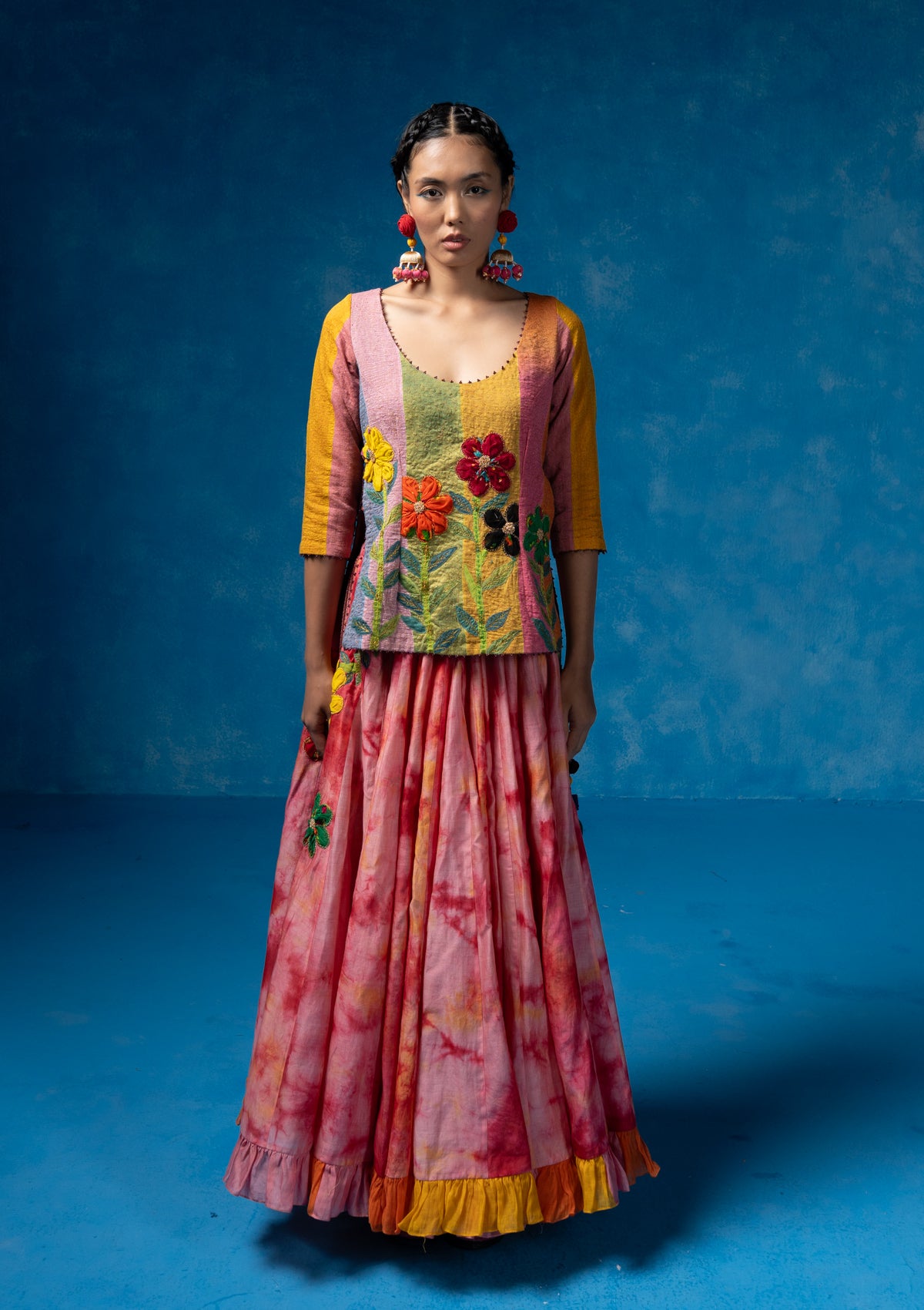 Rangavali Choli & Skirt Set