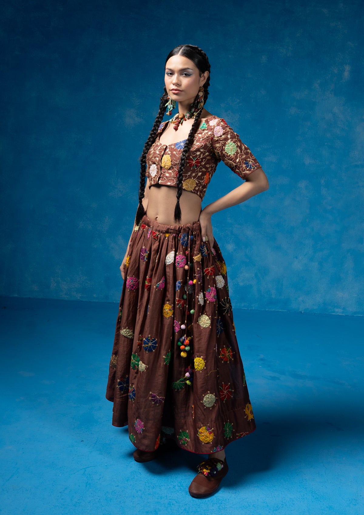 Anarika Skirt & Blouse Set