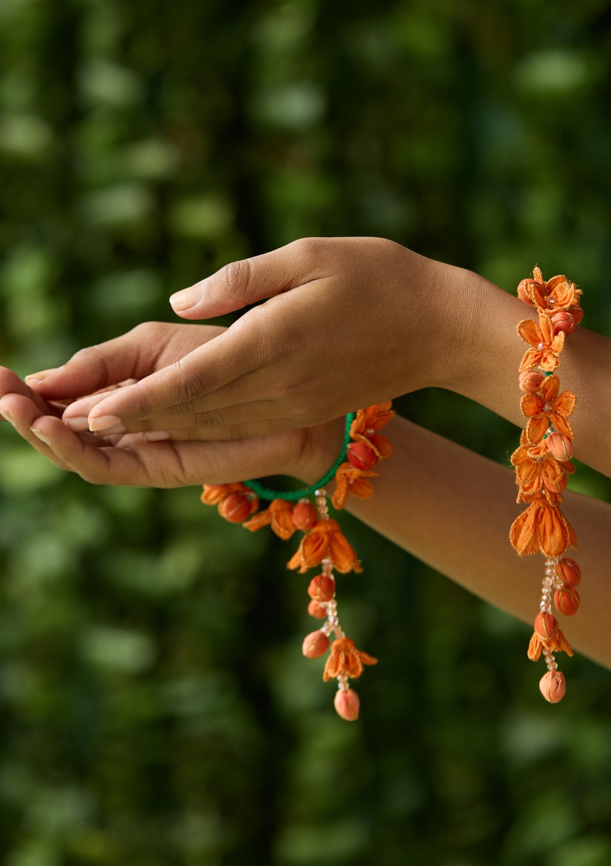 Narangi Floral Bangle - Set of 2